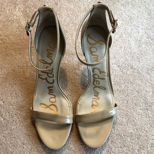 Sam Edelman Patti Nude Patent Leather Heel